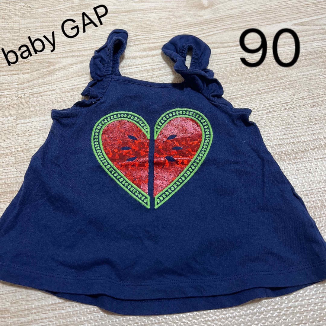 babyGAP(ベビーギャップ)の女の子　80 90まとめ売り　7点セット　夏服　子供服　ベビー服 キッズ/ベビー/マタニティのベビー服(~85cm)(Ｔシャツ)の商品写真