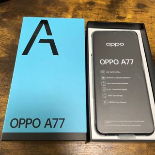 OPPO A77 ブルー　SIMフリー(スマートフォン本体)