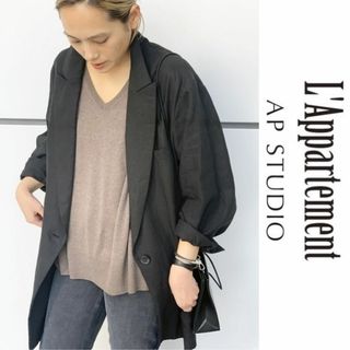 L'Appartement DEUXIEME CLASSE - 20SS AP STUDIO リネンオーバージャケットコート