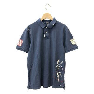 POLO RALPH LAUREN 半袖ポロシャツ リペア風 メンズ XL(ポロシャツ)