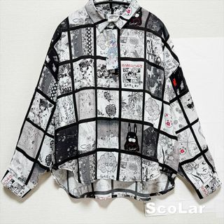 スカラー(ScoLar)の【ScoLar】スカラー25th歴代プリント総柄シャツ タグ付未使用(シャツ/ブラウス(長袖/七分))