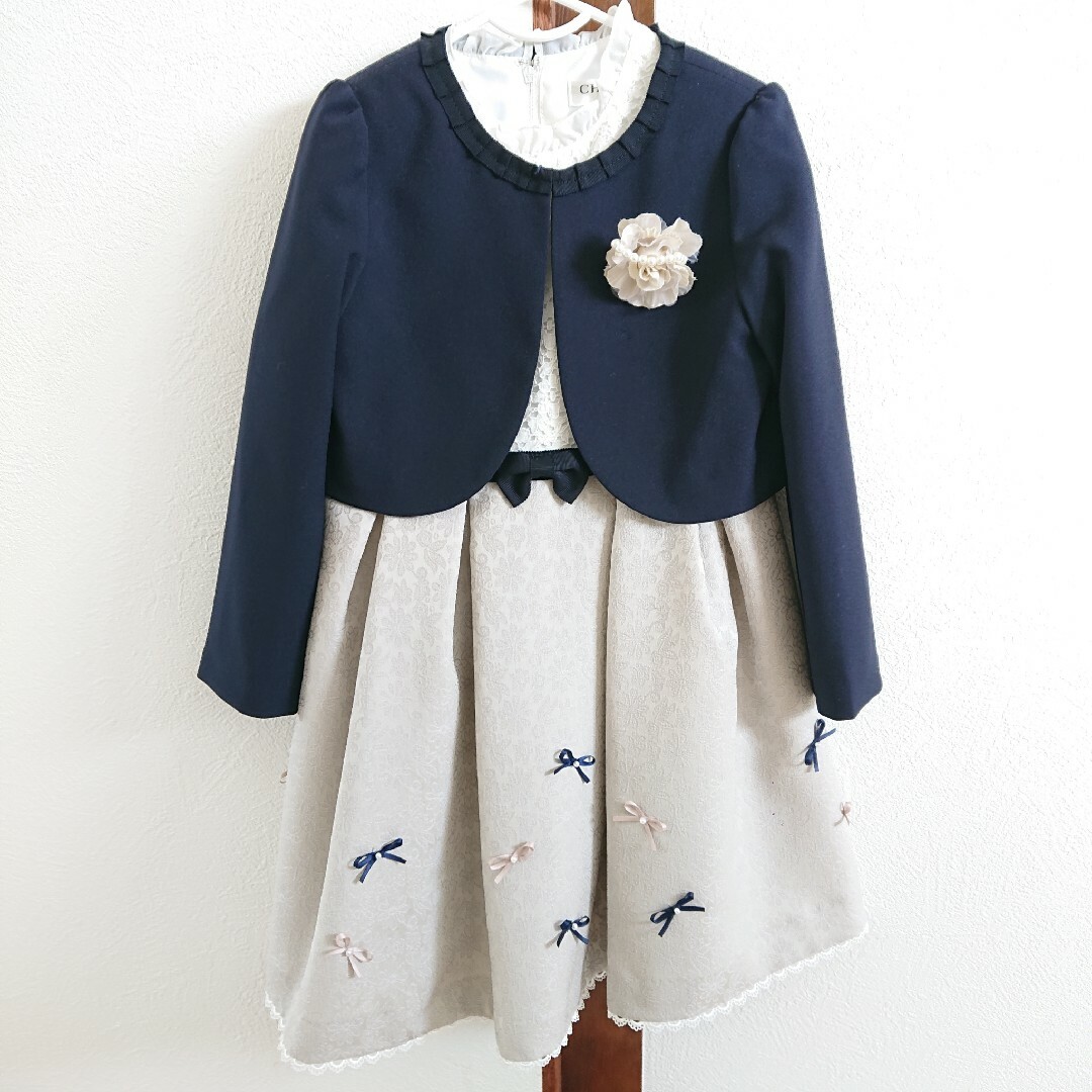 CHOPIN(ショパン)のCHOPIN❤️フラワージャガードアンサンブル  120㎝ キッズ/ベビー/マタニティのキッズ服女の子用(90cm~)(ドレス/フォーマル)の商品写真