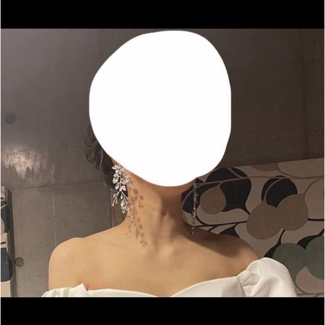 【ヘッドドレス、ピアス、ティアラ】ウェディング　ヘアアクセサリー　結婚式　前撮り ハンドメイドのウェディング(ヘッドドレス/ドレス)の商品写真