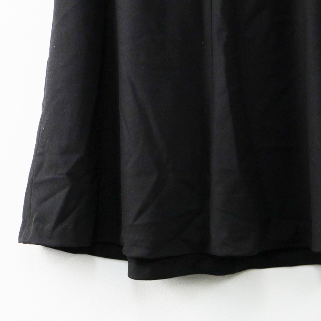 ヨシエイナバ YOSHIE INABA ウール フレア スカート 7/ブラック ボトムス ジップアップ ジッパー 【2400013781701】 レディースのスカート(ひざ丈スカート)の商品写真