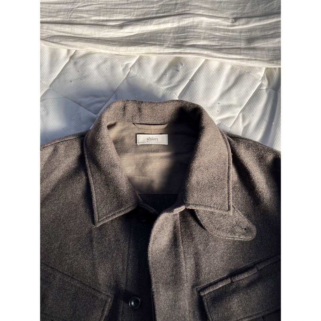 LIDNM(リドム)のshiun LIGHT MELTON FATIGUE BLOUSON メンズのジャケット/アウター(ミリタリージャケット)の商品写真