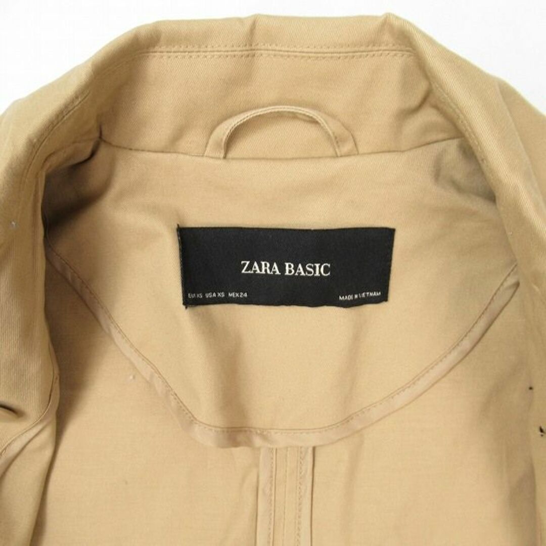 ZARA(ザラ)のザラ ZARA トレンチ コート ジャケット ロング丈 袖ライン ベルト付き レディースのジャケット/アウター(トレンチコート)の商品写真