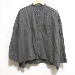 ネストローブ(nest Robe)のnest Robe(ネストローブ) 七分袖シャツ サイズF メンズ美品  - ダークグレー(シャツ)