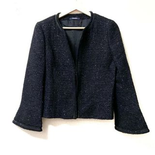 アクアスキュータム(AQUA SCUTUM)のAquascutum(アクアスキュータム) ジャケット レディース - ダークネイビー 長袖/スパンコール/フリル/秋/冬(その他)