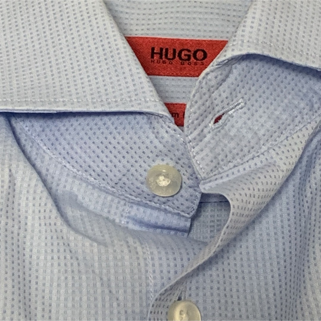 HUGO BOSS(ヒューゴボス)のHUGO BOSSヒューゴボススリムフィット長袖シャツSライトブルー メンズのトップス(シャツ)の商品写真