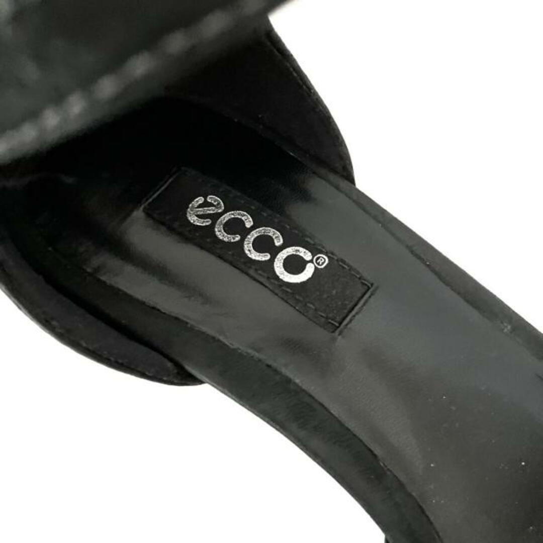 ECHO(エコー)のECCO(エコー) パンプス 36 レディース - 黒 オープントゥ ヌバック レディースの靴/シューズ(ハイヒール/パンプス)の商品写真