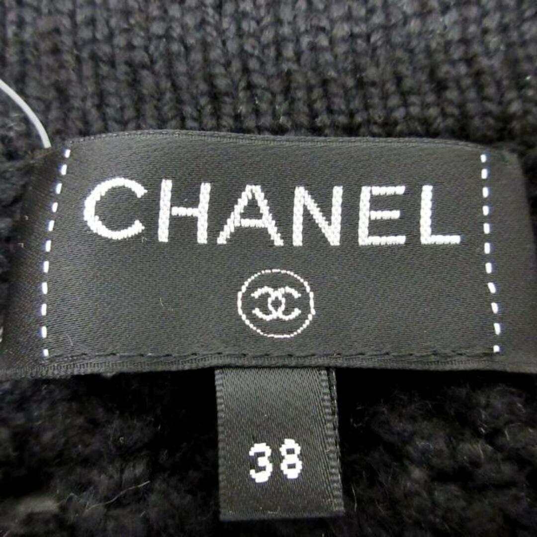 CHANEL(シャネル)のCHANEL(シャネル) カーディガン サイズ38 M レディース美品  - P72095 黒 長袖/2022年 カシミヤ レディースのトップス(カーディガン)の商品写真