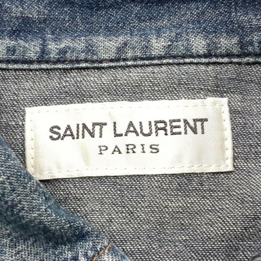 SAINT LAURENT PARIS(サンローランパリ) 長袖シャツ サイズXS メンズ - 527493 ブルー デニム メンズのトップス(シャツ)の商品写真