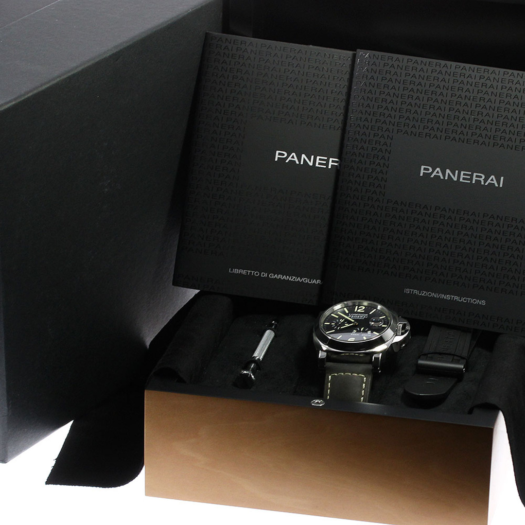 PANERAI(パネライ)のパネライ PANERAI PAM01090 ルミノール パワーリザーブ アッチャイオ 自動巻き メンズ 美品 箱・保証書付き_806465 メンズの時計(腕時計(アナログ))の商品写真