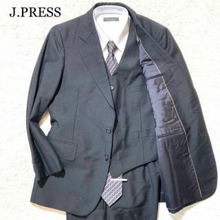 ジェイプレス(J.PRESS)の【未使用級】ジェイプレス スリーピース スーツ 黒 ブラック フォーマル M(その他)