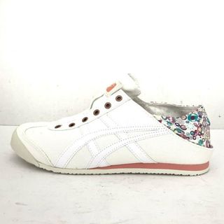 オニツカタイガー(Onitsuka Tiger)のasics Onitsuka Tiger(アシックス・オニツカタイガー) スニーカー 25 レディース - 白×ピンク×マルチ メキシコ 66 パラティ キャンバス×コットン×合皮(スニーカー)