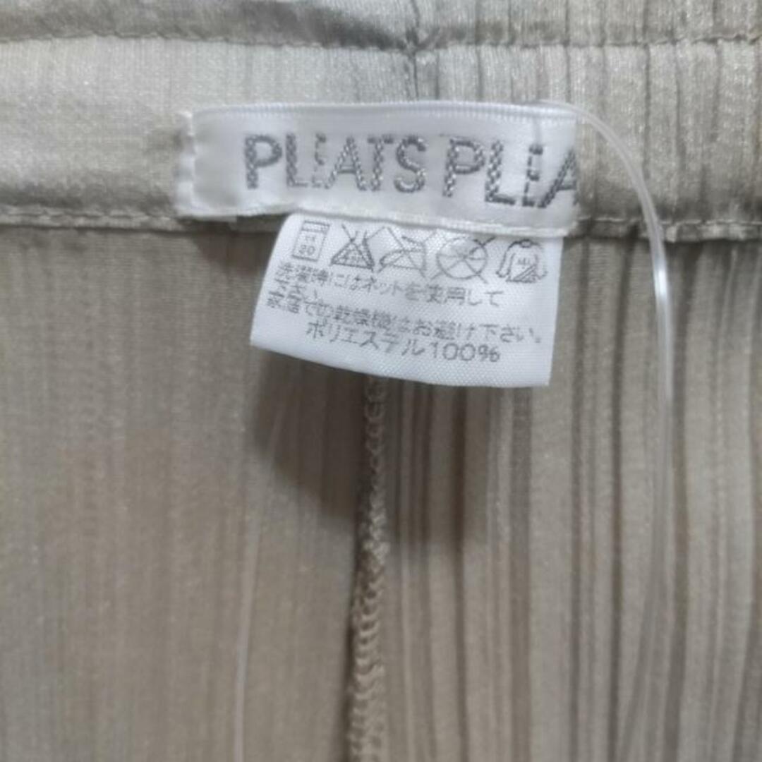 PLEATS PLEASE ISSEY MIYAKE(プリーツプリーズイッセイミヤケ)のPLEATS PLEASE(プリーツプリーズ) パンツ サイズ4 XL レディース - ベージュ フルレングス/プリーツ/ウエストゴム レディースのパンツ(その他)の商品写真