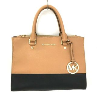 マイケルコース(Michael Kors)のMICHAEL KORS(マイケルコース) トートバッグ - ライトブラウン×黒 レザー(トートバッグ)