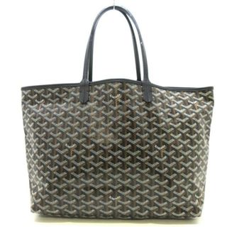 ゴヤール(GOYARD)のGOYARD(ゴヤール) トートバッグ サンルイPM 黒×白×ブラウン コーティングキャンバス×レザー (トートバッグ)