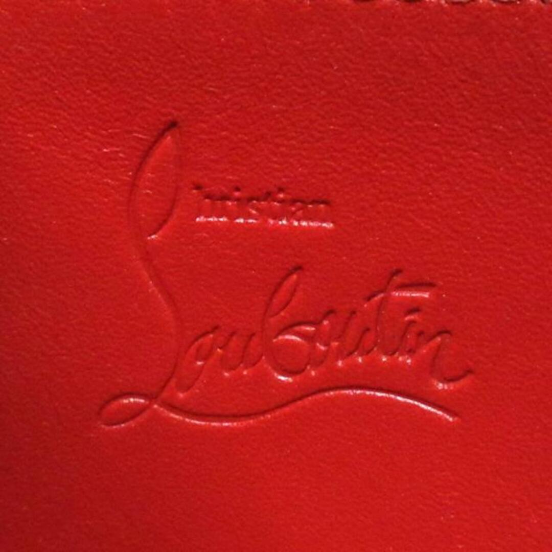 Christian Louboutin(クリスチャンルブタン)のCHRISTIAN LOUBOUTIN(クリスチャンルブタン) 長財布 パネトーネ 黒×レッド ラウンドファスナー/スタッズ レザー×プラスチック レディースのファッション小物(財布)の商品写真