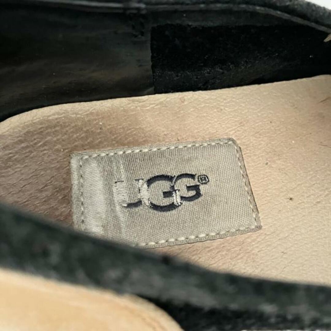 UGG(アグ)のUGG(アグ) スリッポン 24 レディース アドリー パーフ 1018375 黒×ベージュ スエード×レザー レディースの靴/シューズ(その他)の商品写真