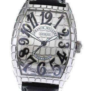 フランクミュラー FRANCK MULLER 8880SCIRONCRO トノー カーベックス アイアンクロコ 自動巻き メンズ 箱・保証書付き_810284