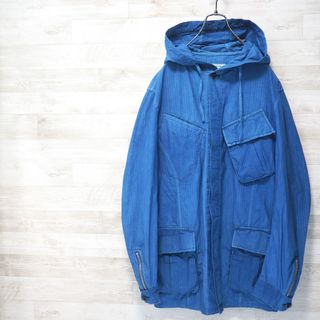 nonnative - NONNATIVE×UA&SONS 16SS 琉球藍染フーデッドジャケット-2