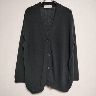 エヴァムエヴァ(evam eva)のevam eva coli yam cardigan e231k079 定価27500円 カーディガン ニット 23SS チャコール レディース エヴァムエヴァ【中古】4-0317M∞(ニット/セーター)