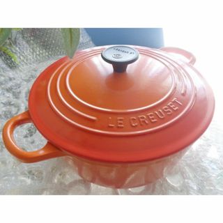 ルクルーゼ(LE CREUSET)の未使用★美品☆ル・クルーゼ(Le Creuset) ココット・ロンド 人気色(鍋/フライパン)