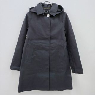 マッキントッシュ(MACKINTOSH)のMackintosh ゴム引き 英国製 サイズ34 ステンカラーコート ネイビー レディース マッキントッシュ【中古】4-0317M☆(トレンチコート)