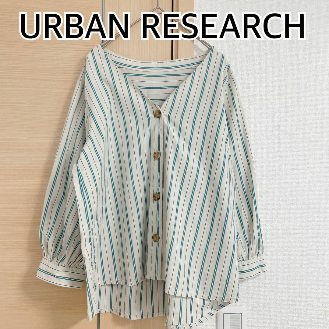 SENSE OF PLACE by URBAN RESEARCH(センスオブプレイスバイアーバンリサーチ)のURBAN RESEARCH アーバンリサーチ 長袖ブラウス　ストライプ レディースのトップス(シャツ/ブラウス(長袖/七分))の商品写真