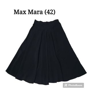 マックスマーラ(Max Mara)の美品 MaxMara ストレッチフレアースカート(ロングスカート)