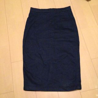 ザラ(ZARA)のザラデニムペンシルスカート(ひざ丈スカート)