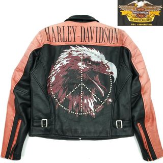 ハーレーダビッドソン(Harley Davidson)のスタッズカスタム◆HARLEY-DAVIDSON◆ライダースジャケット 766(ライダースジャケット)