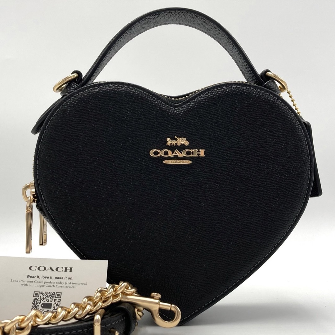 COACH(コーチ)の【ほぼ未使用✨】COACHクロスボディチェーンショルダーバッグ ブラック 黒 レディースのバッグ(ショルダーバッグ)の商品写真