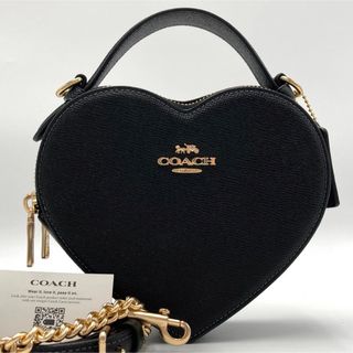 COACH - 【ほぼ未使用✨】COACHクロスボディチェーンショルダーバッグ ブラック 黒