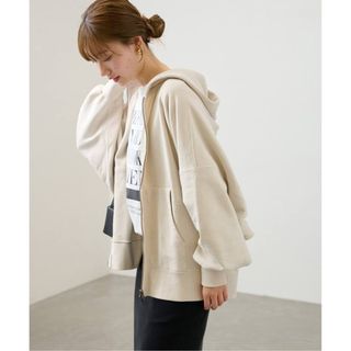 フレームワーク(FRAMeWORK)の新品【ミーンマシーンエイジ】別注CROPPED FZ HOODIE ホワイトA(パーカー)