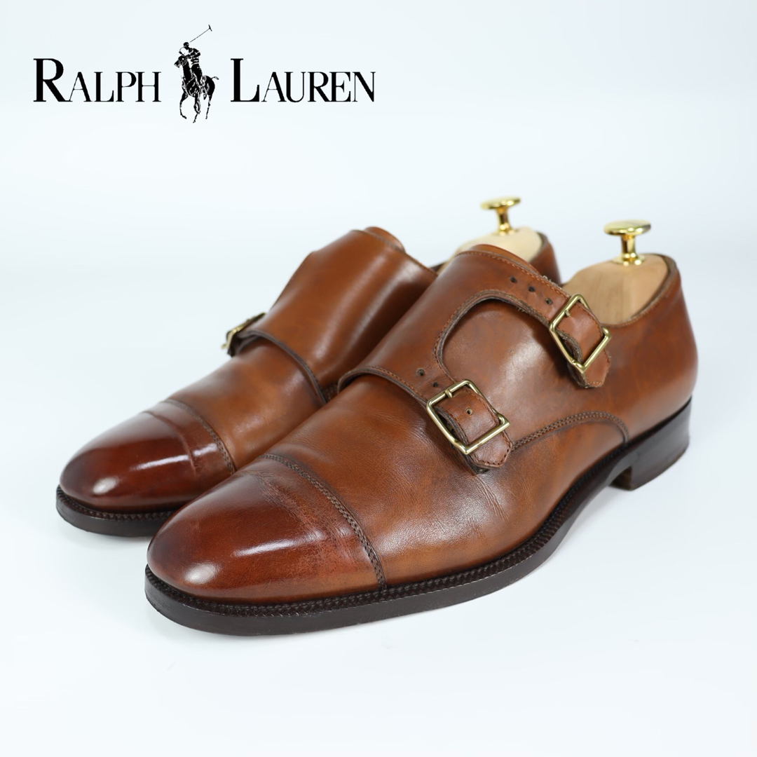 Ralph Lauren(ラルフローレン)のRALPH LAUREN ラルフローレン　モンクストラップ　革靴　シューズ　26 メンズの靴/シューズ(ドレス/ビジネス)の商品写真