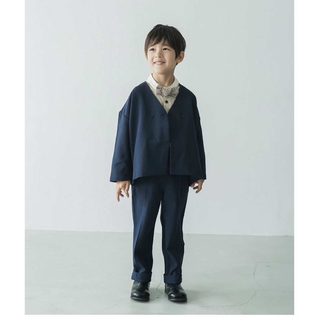 riziere(リジェール)の【riziere】ノーカラージャケットセットアップ キッズ/ベビー/マタニティのキッズ服男の子用(90cm~)(ドレス/フォーマル)の商品写真