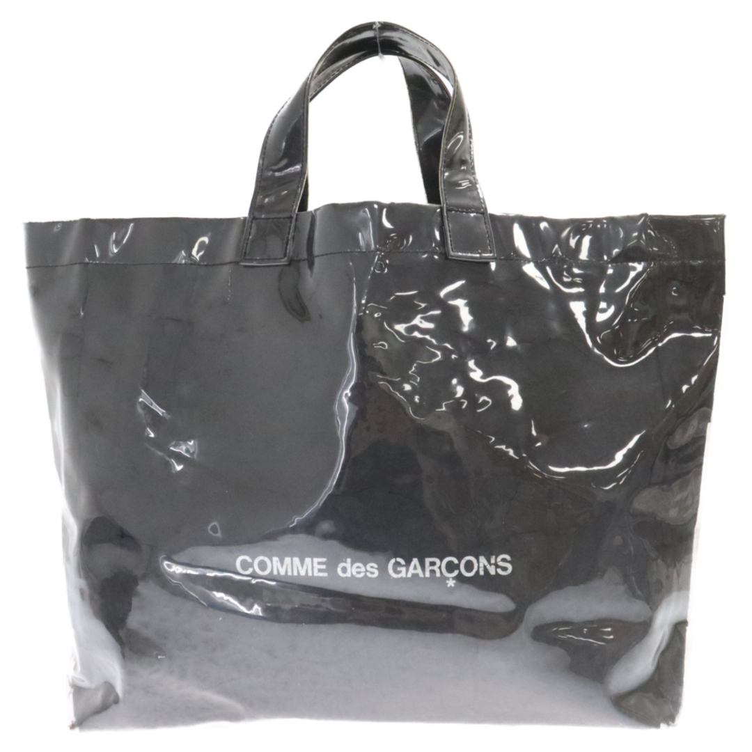 COMME des GARCONS(コムデギャルソン)のCOMME des GARCONS コムデギャルソン BLACK MARKET ブラックマーケット ロゴプリント ビニール トートバッグ ブラック OS-K 208 メンズのバッグ(トートバッグ)の商品写真