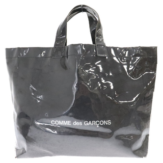 COMME des GARCONS - COMME des GARCONS コムデギャルソン BLACK MARKET ブラックマーケット ロゴプリント ビニール トートバッグ ブラック OS-K 208