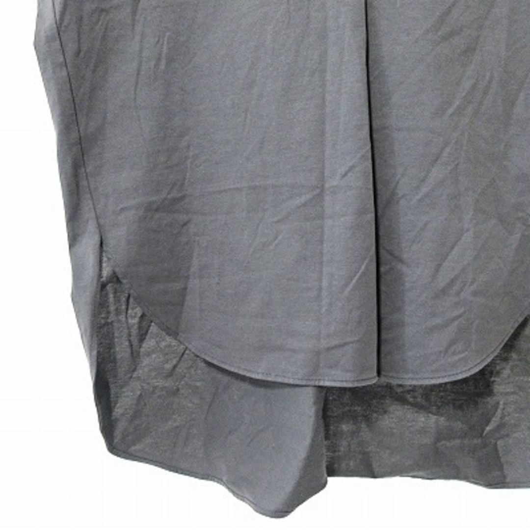 NOLLEY'S(ノーリーズ)のノーリーズ 天竺カットシャツ ブラウス フレンチスリーブ 半袖 グレー 38 レディースのトップス(シャツ/ブラウス(半袖/袖なし))の商品写真