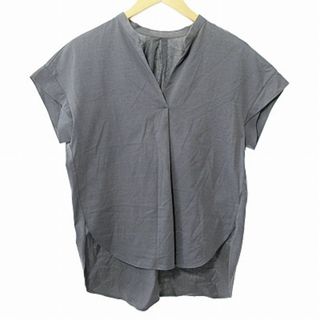 ノーリーズ(NOLLEY'S)のノーリーズ 天竺カットシャツ ブラウス フレンチスリーブ 半袖 グレー 38(シャツ/ブラウス(半袖/袖なし))