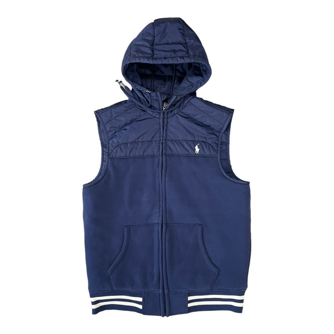 美品】RALPHLAUREN ラルフローレン フード付きベスト 美品】RALPHLAUREN ラルフローレン フード付きベスト