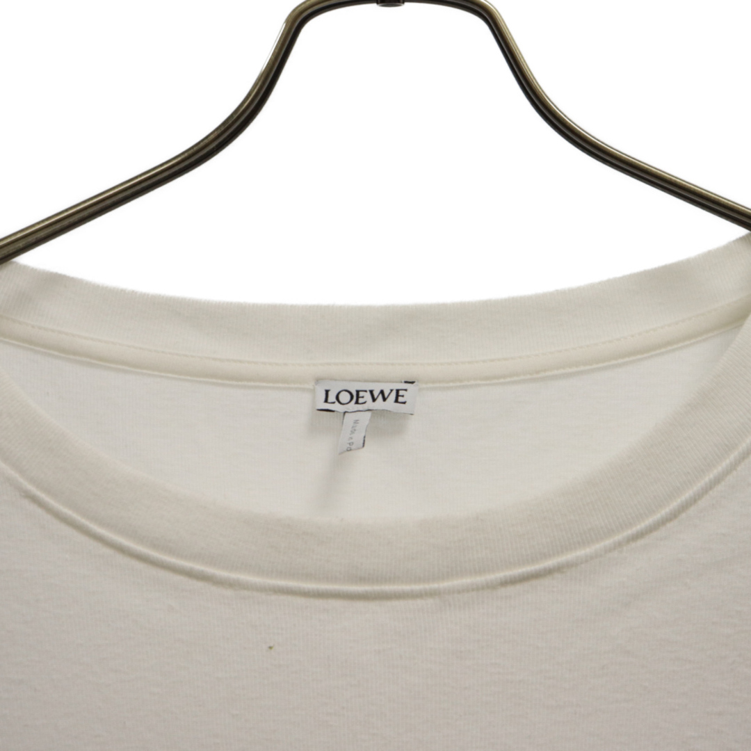 LOEWE(ロエベ)のLOEWE ロエベ Bicolour long sleeve T-shir H526341XAK アームドッキング長袖Tシャツ シルク/コットン ホワイト/ブラック レディース レディースのトップス(Tシャツ(長袖/七分))の商品写真