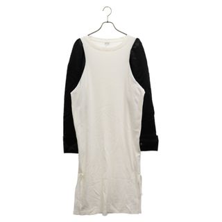 ロエベ(LOEWE)のLOEWE ロエベ Bicolour long sleeve T-shir H526341XAK アームドッキング長袖Tシャツ シルク/コットン ホワイト/ブラック レディース(Tシャツ(長袖/七分))