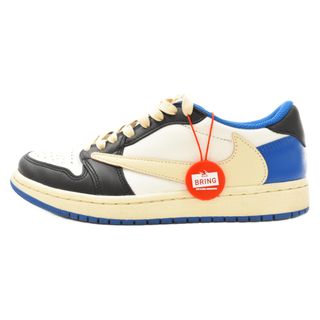 ナイキ(NIKE)のNIKE ナイキ ×TRAVIS SCOTT FRAGMENT AIR JORDAN 1 LOW OG SP トラヴィススコット フラグメント エアジョーダン1 ローカットスニーカー ブルー US6/24cm DM7866-140(スニーカー)