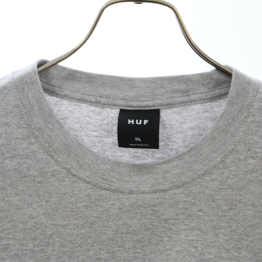 HUF(ハフ)のHUF ハフ C/O L/S TEE ロゴプリント長袖カットソー ロンT グレー TS01956 メンズのトップス(シャツ)の商品写真