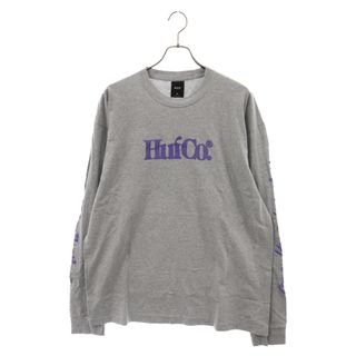 ハフ(HUF)のHUF ハフ C/O L/S TEE ロゴプリント長袖カットソー ロンT グレー TS01956(シャツ)