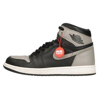 ナイキ(NIKE)のNIKE ナイキ AIR JORDAN 1 RETRO HIGH OG SHADOW エアジョーダン1 ハイカットスニーカー シャドウ グレー/ブラック US9.5/27,5 555088-013(スニーカー)