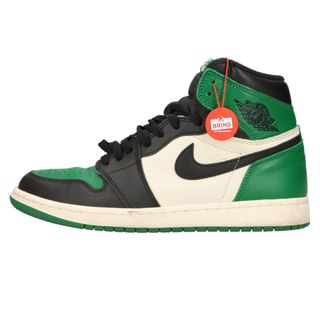 ナイキ(NIKE)のNIKE ナイキ AIR JORDAN 1 RETRO HIGH OG PINE GREEN エア ジョーダン 1 レトロ ハイ パイン グリーン ハイカットスニーカー グリーン US9,5/27,5 555088-302(スニーカー)